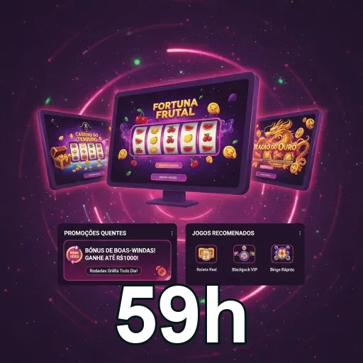 Interface leve do 59h no celular, acesso seguro